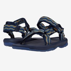 NWOT Blue & Yellow Teva Sandals